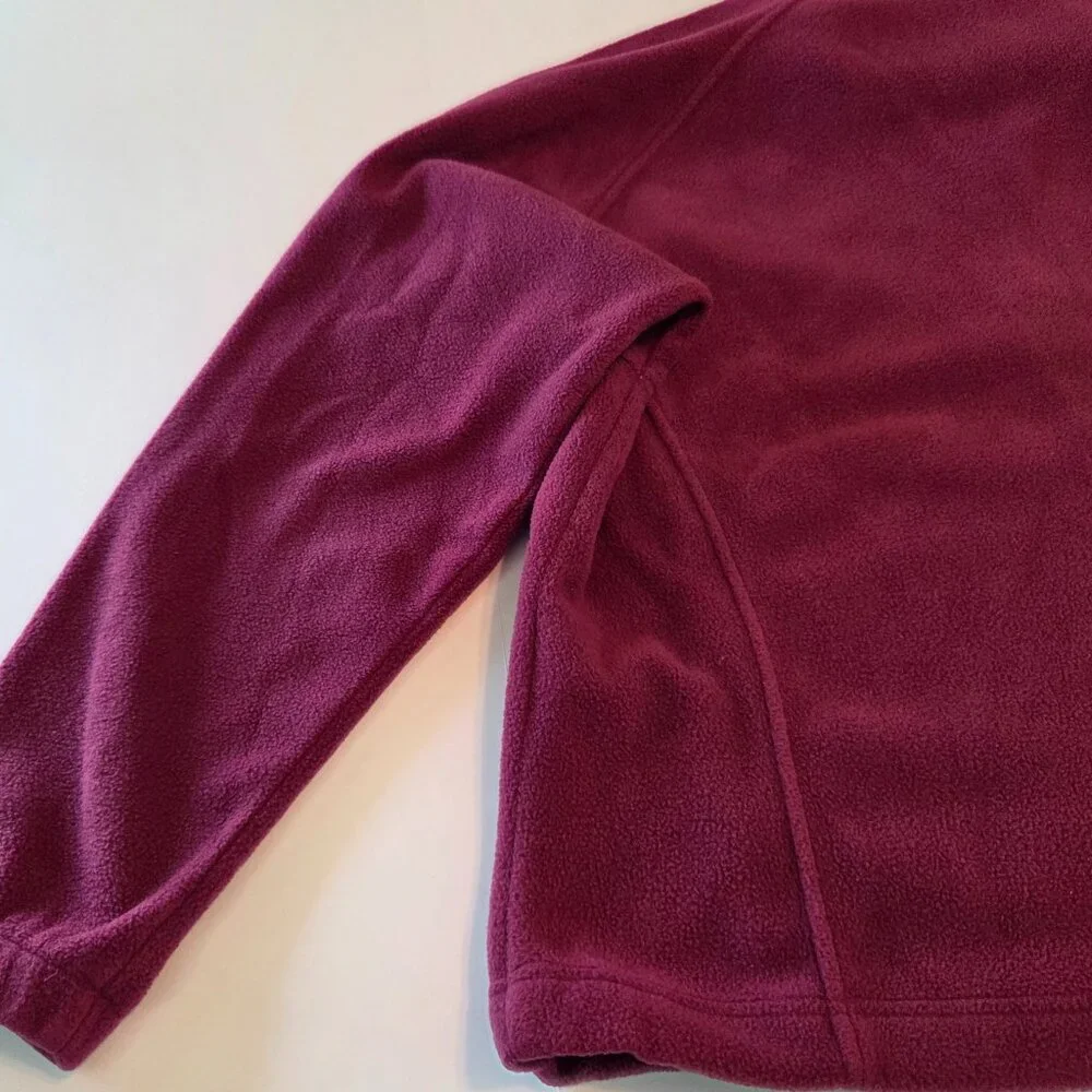Columbia Women’s Full Zip Fleece Jacket, Plum/Magenta, Women's 2X